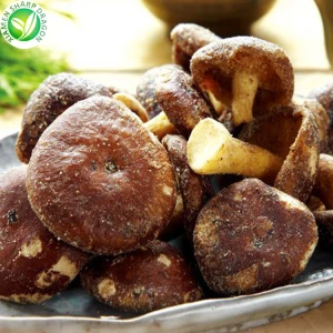Hongos shiitake fritos